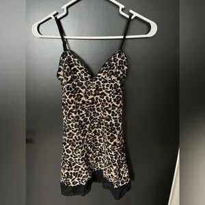 Victoria's Secret Animal Print Lace Slip